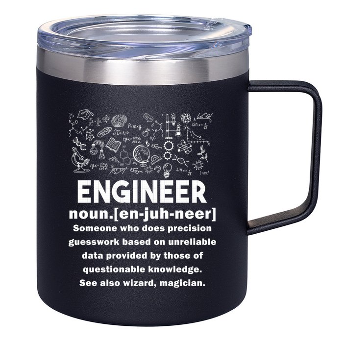 Funny Engineer Meaning 12oz Stainless Steel Coffee Mug