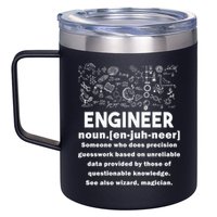Funny Engineer Meaning 12oz Stainless Steel Coffee Mug