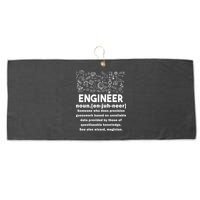 Funny Engineer Meaning Large Microfiber Waffle Golf Towel