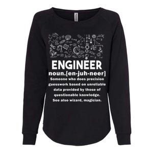 Funny Engineer Meaning Womens California Wash Sweatshirt