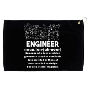 Funny Engineer Meaning Grommeted Golf Towel