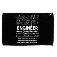 Funny Engineer Meaning Grommeted Golf Towel