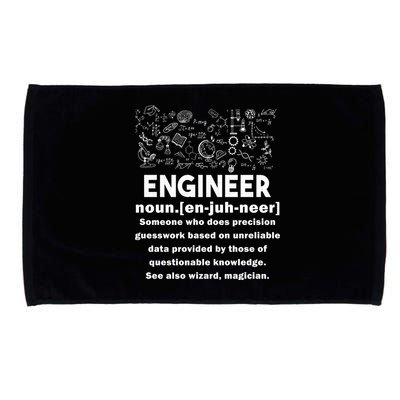 Funny Engineer Meaning Microfiber Hand Towel