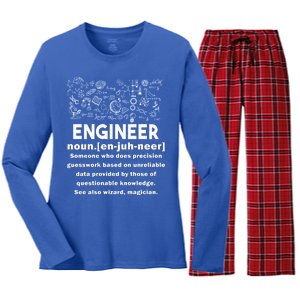 Funny Engineer Meaning Women's Long Sleeve Flannel Pajama Set 