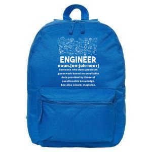 Funny Engineer Meaning 16 in Basic Backpack