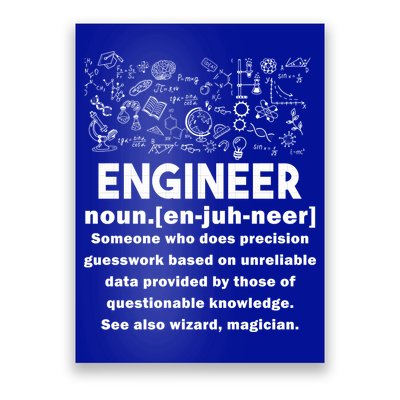 Funny Engineer Meaning Poster