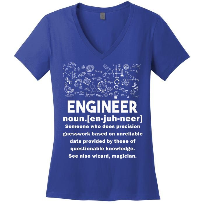 Funny Engineer Meaning Women's V-Neck T-Shirt