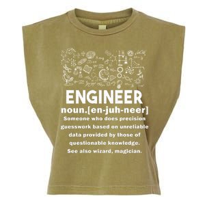 Funny Engineer Meaning Garment-Dyed Women's Muscle Tee