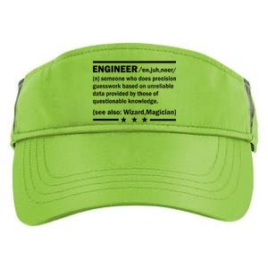 Funny Engineer Noun Definition Adult Drive Performance Visor