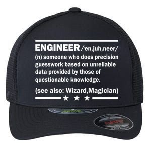 Funny Engineer Noun Definition Flexfit Unipanel Trucker Cap