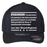 Funny Engineer Noun Definition Flexfit Unipanel Trucker Cap