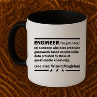 Funny Engineer Noun Definition Mug
