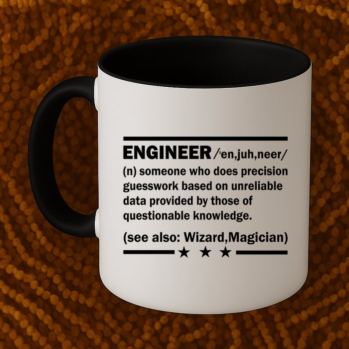Funny Engineer Noun Definition Mug