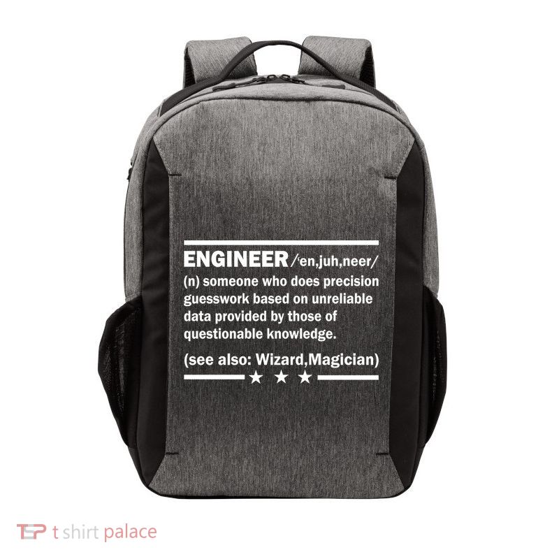 Funny Engineer Noun Definition Vector Backpack