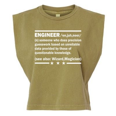 Funny Engineer Noun Definition Garment-Dyed Women's Muscle Tee