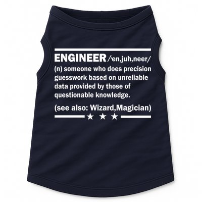 Funny Engineer Noun Definition Doggie Tank