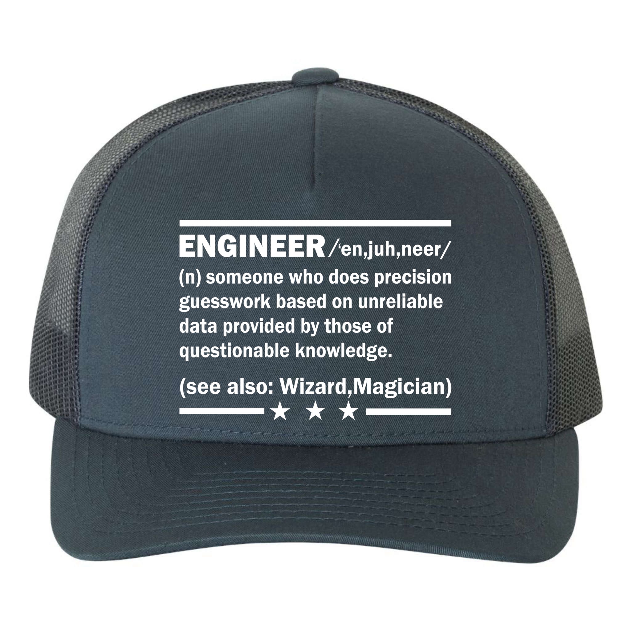 Funny Engineer Noun Definition Yupoong Adult 5-Panel Trucker Hat