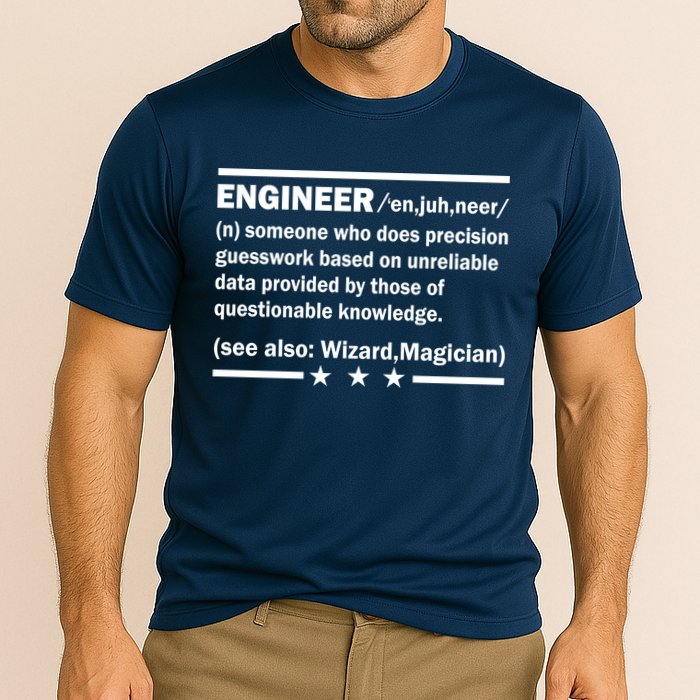 Funny Engineer Noun Definition Performance Shirt
