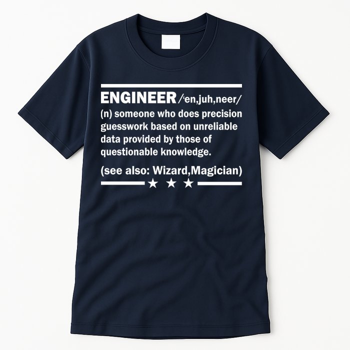 Funny Engineer Noun Definition Tall T-Shirt