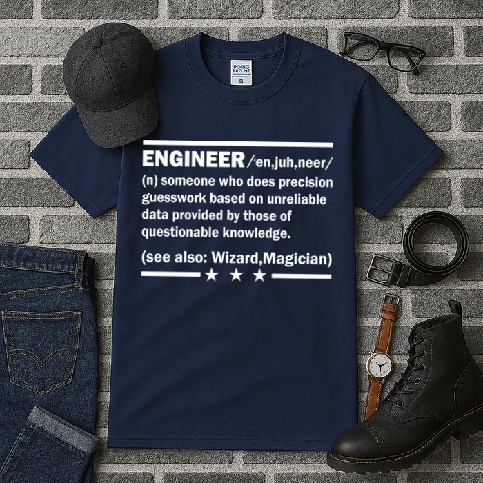 Funny Engineer Noun Definition Tall T-Shirt