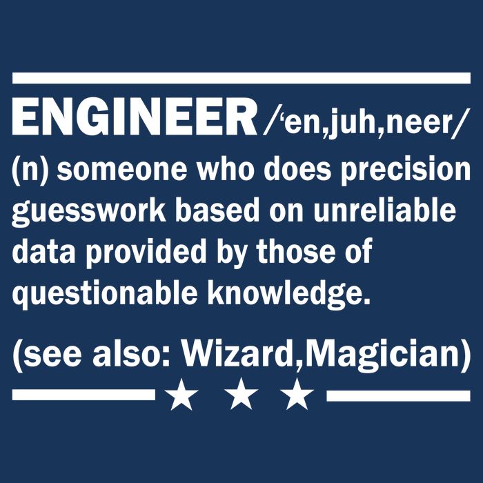 Funny Engineer Noun Definition Tall T-Shirt