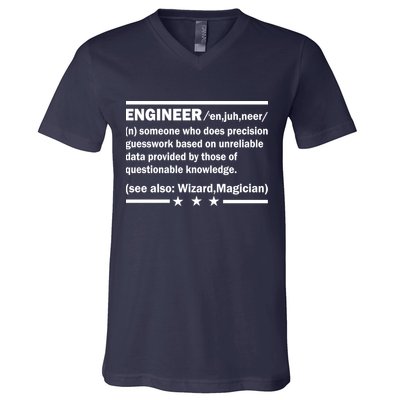 Funny Engineer Noun Definition V-Neck T-Shirt