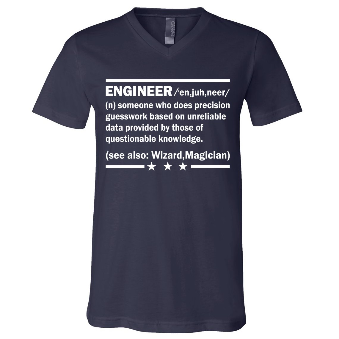 Funny Engineer Noun Definition V-Neck T-Shirt