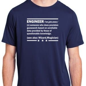 Funny Engineer Noun Definition Adult ChromaSoft Performance T-Shirt