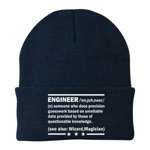 Funny Engineer Noun Definition Knit Cap Winter Beanie