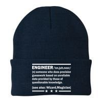 Funny Engineer Noun Definition Knit Cap Winter Beanie