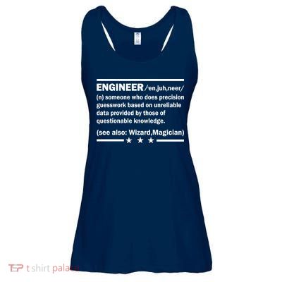 Funny Engineer Noun Definition Ladies Essential Flowy Tank