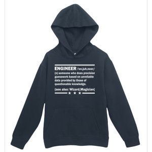 Funny Engineer Noun Definition Urban Pullover Hoodie