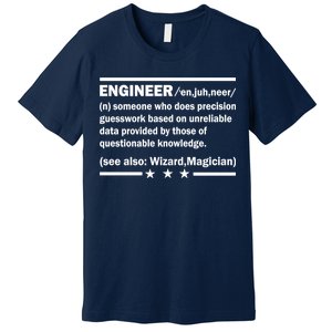 Funny Engineer Noun Definition Premium T-Shirt