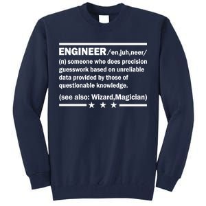 Funny Engineer Noun Definition Tall Sweatshirt