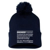 Funny Engineer Noun Definition Pom Pom 12in Knit Beanie