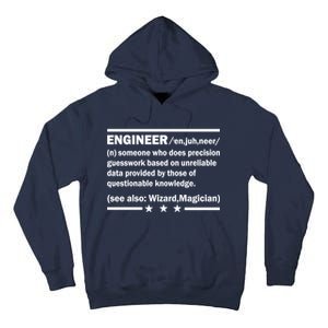 Funny Engineer Noun Definition Tall Hoodie