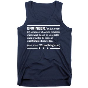 Funny Engineer Noun Definition Tank Top