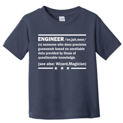 Funny Engineer Noun Definition Toddler T-Shirt