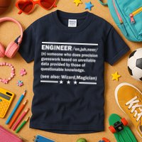 Funny Engineer Noun Definition Kids T-Shirt