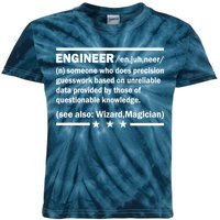 Funny Engineer Noun Definition Kids Tie-Dye T-Shirt