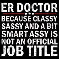 Funny Er Doctor Official Job Title Impact Tech Backpack