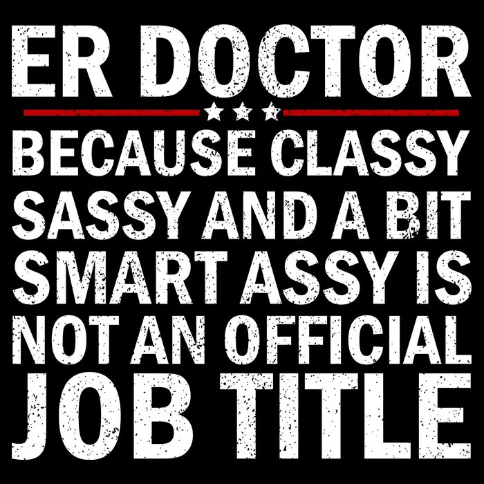 Funny Er Doctor Official Job Title Impact Tech Backpack