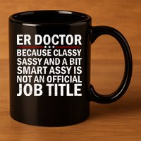 Funny Er Doctor Official Job Title 11oz C Handle Ceramic Mug