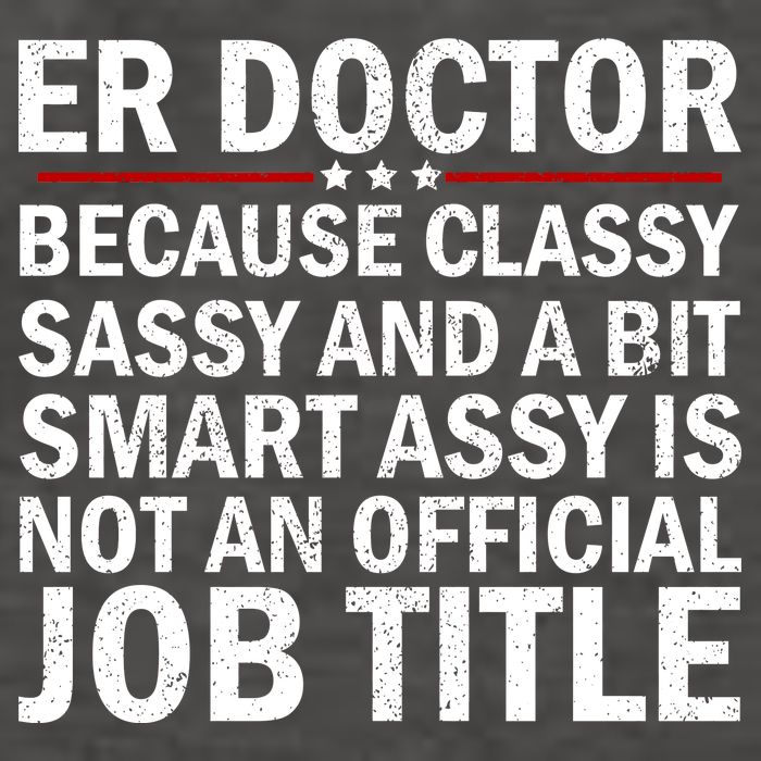 Funny Er Doctor Official Job Title Vector Backpack