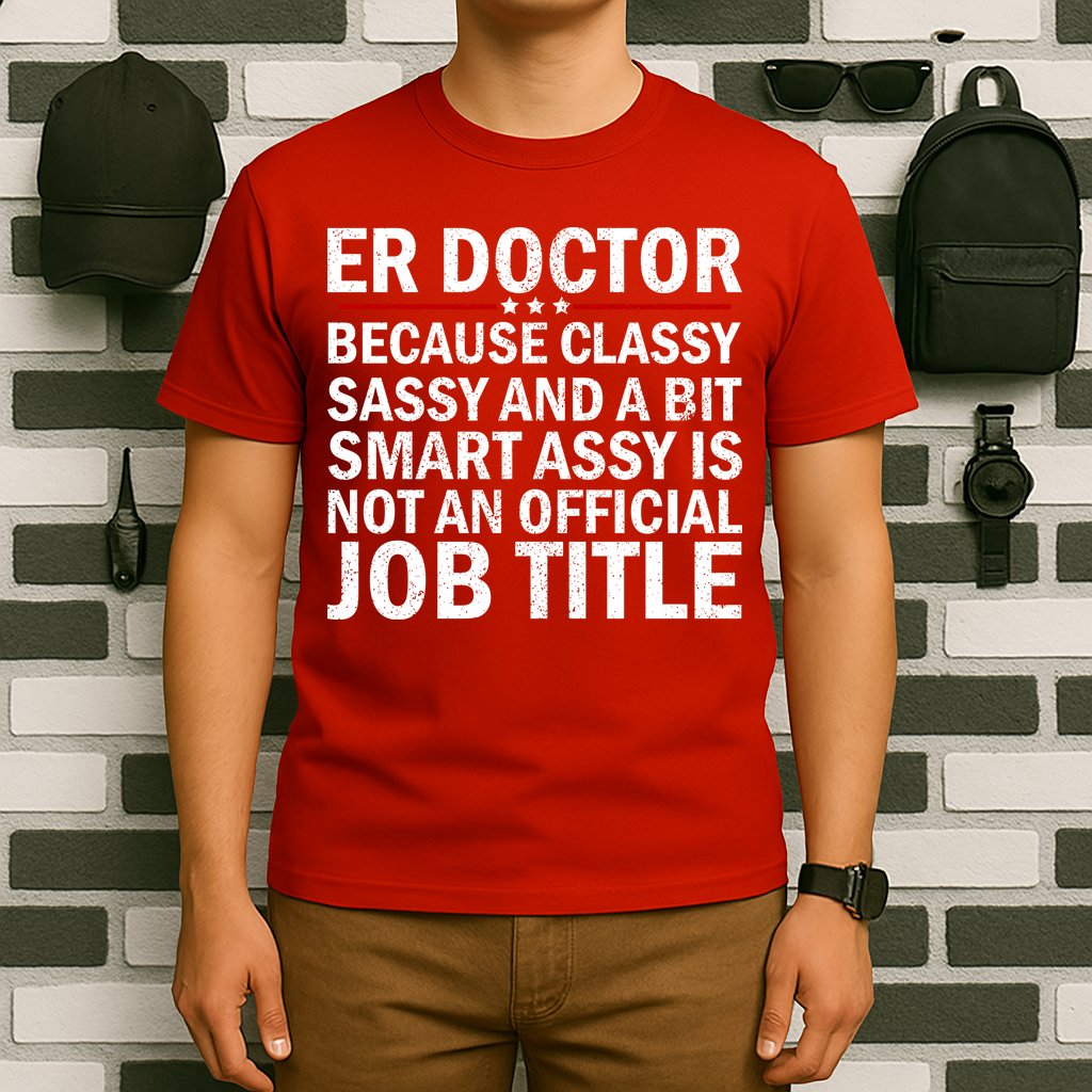 Funny Er Doctor Official Job Title T-Shirt