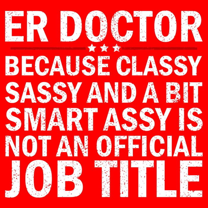 Funny Er Doctor Official Job Title Flatbill Hat