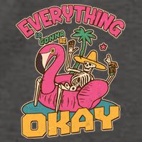 Funny Everything Is Gonna Be Okay Vacation Skeleton Vector Backpack