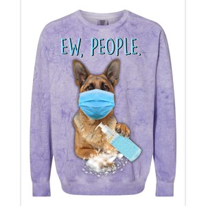 Funny Ew People Hygienic German Shepard  Colorblast Crewneck Sweatshirt