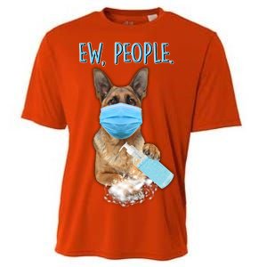 Funny Ew People Hygienic German Shepard  Cooling Performance Crew T-Shirt