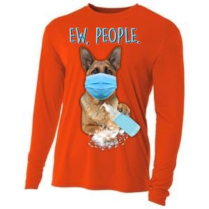 Funny Ew People Hygienic German Shepard  Cooling Performance Long Sleeve Crew